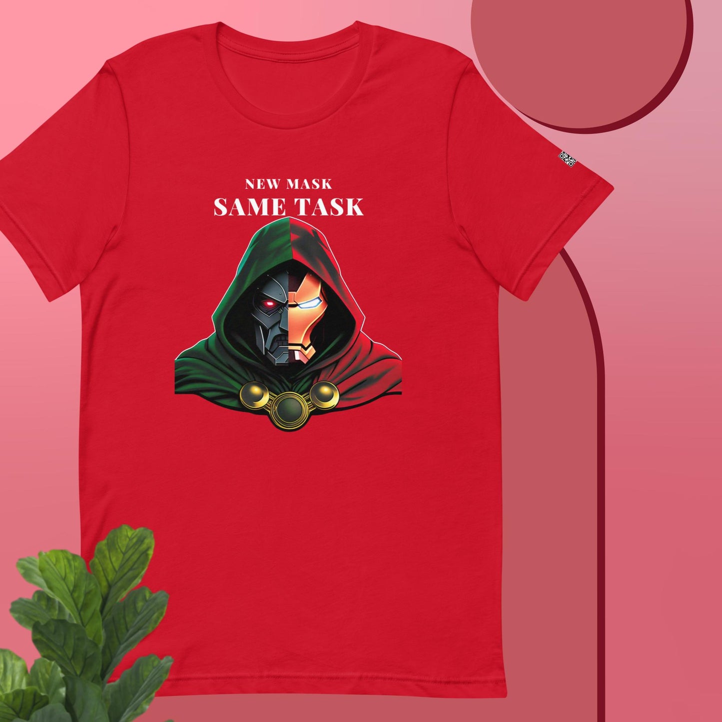 Iron Man Dr Doom "New Mask Same Task" Unisex t-shirt