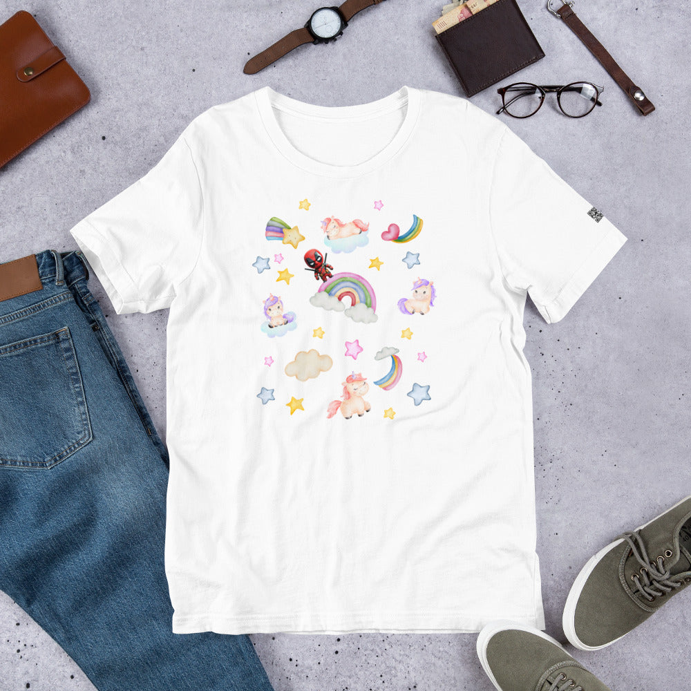 Unicorn and Deadpool Unisex t-shirt