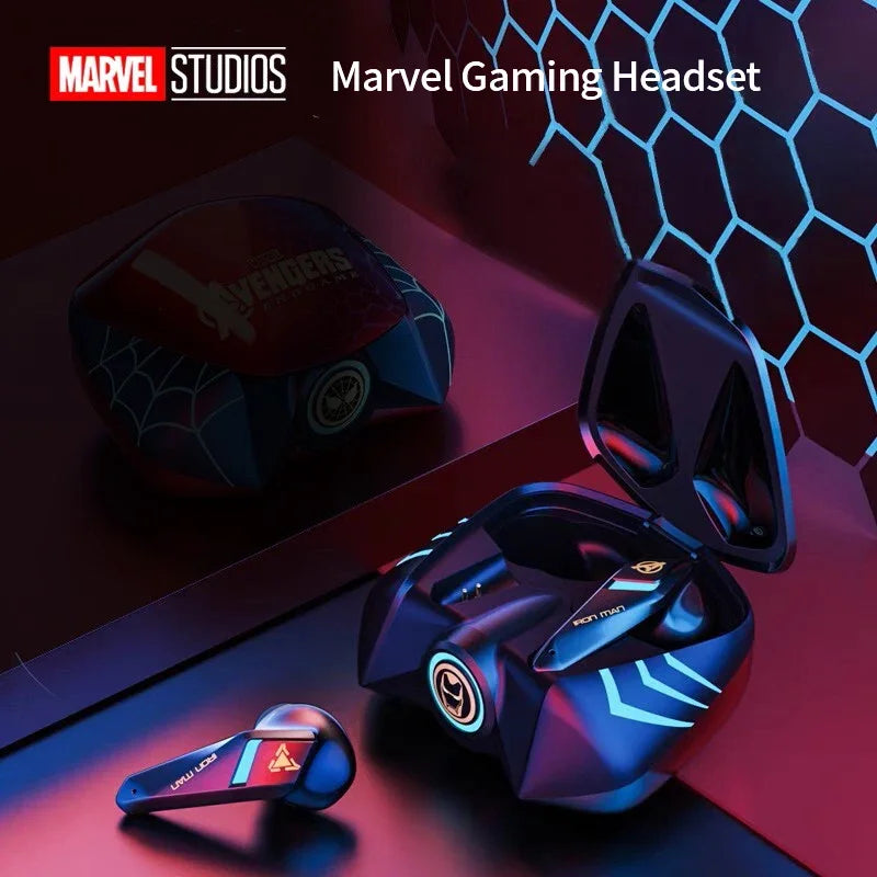 Disney Original Wireless Bluetooth Earbuds BTMV15 Noise Reduction Sports Gaming Waterproof Earphones Low Latency for Marvel