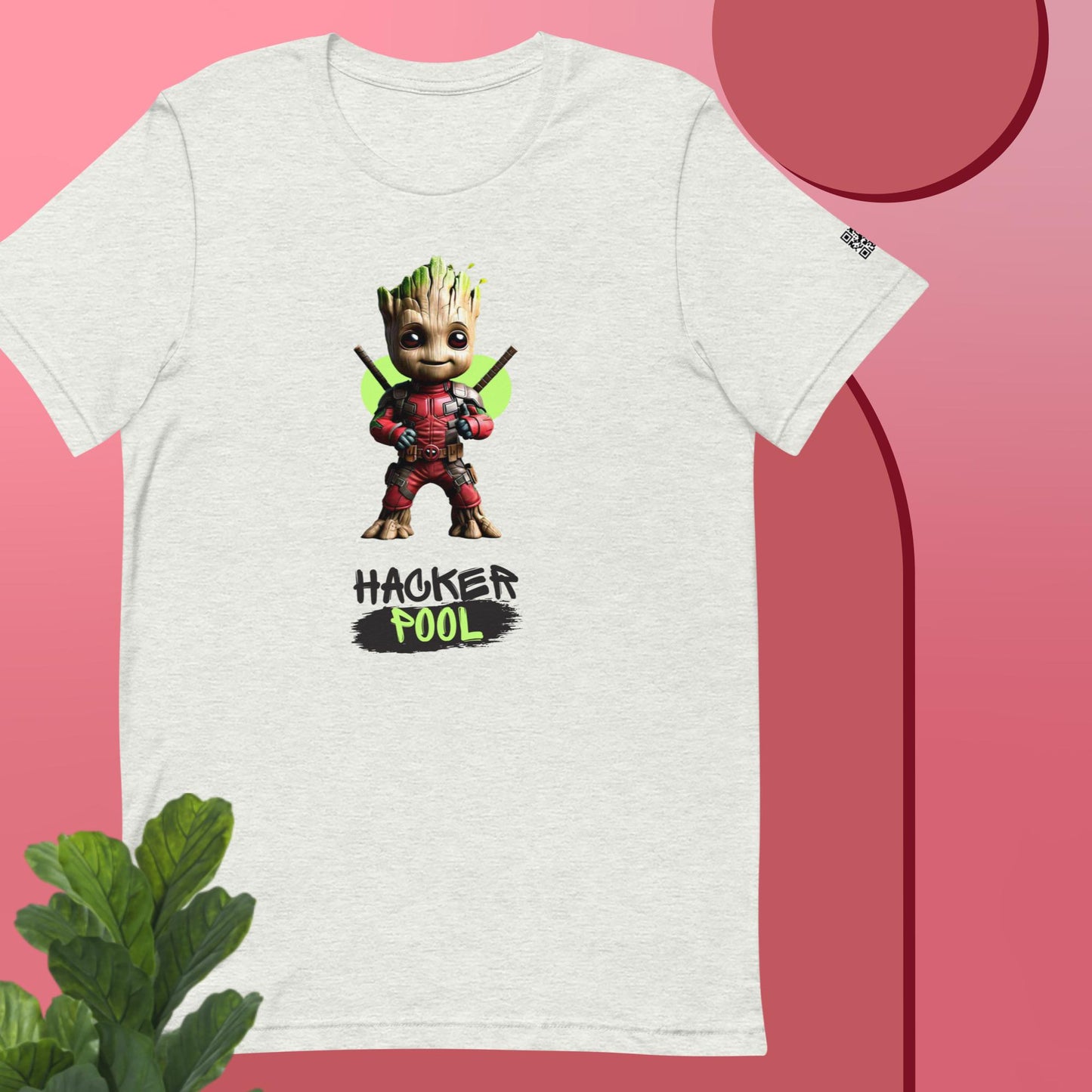 Groot wearing Deadpool "Hacker Pool" Unisex t-shirt