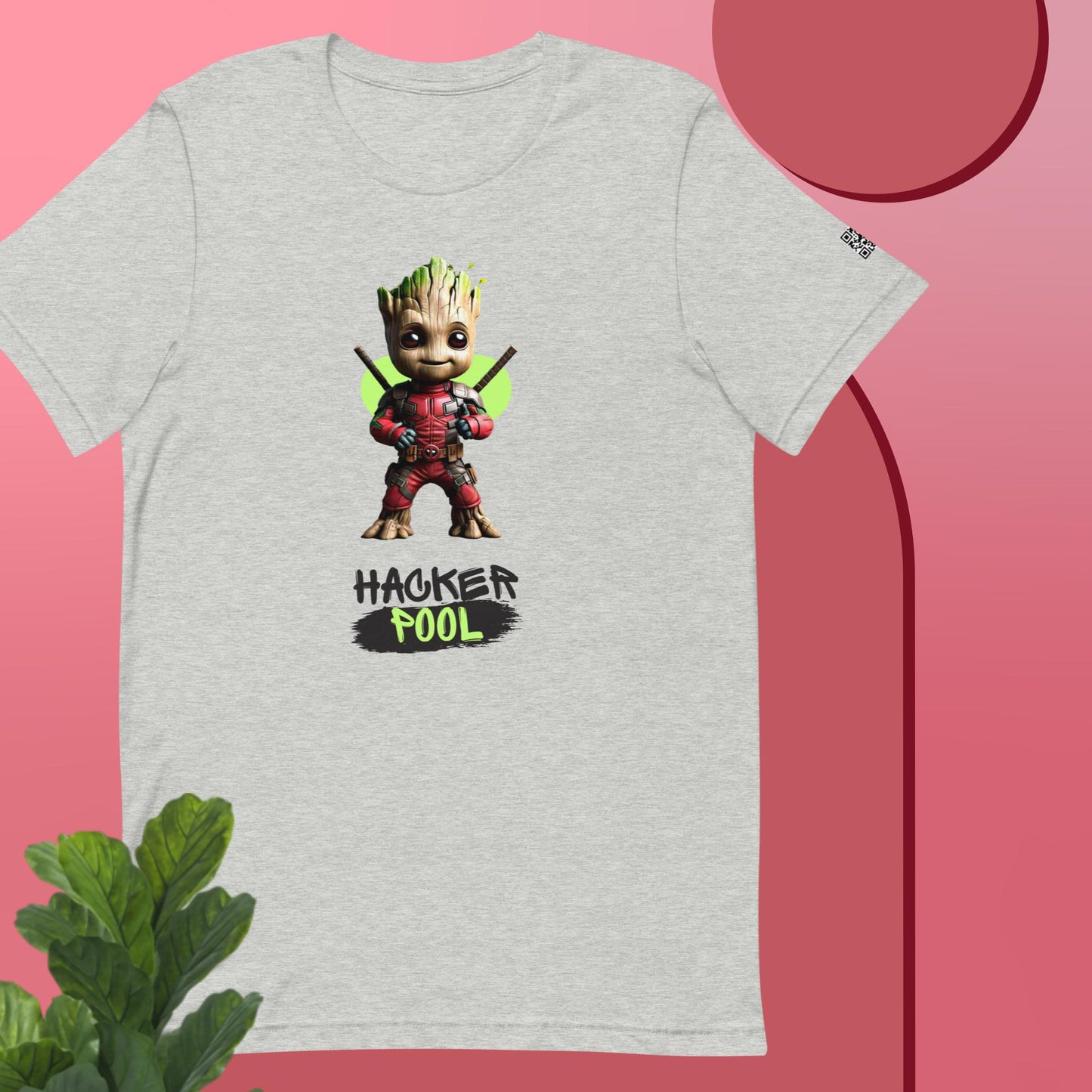 Groot wearing Deadpool "Hacker Pool" Unisex t-shirt