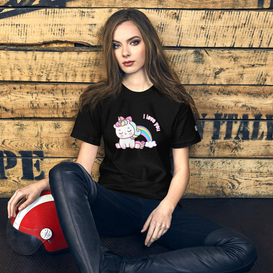 Unicorn Deadpool "I love you" Unisex t-shirt