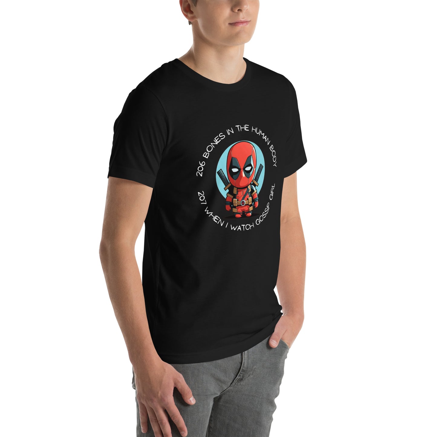 Deadpool "206 Bones" Unisex t-shirt