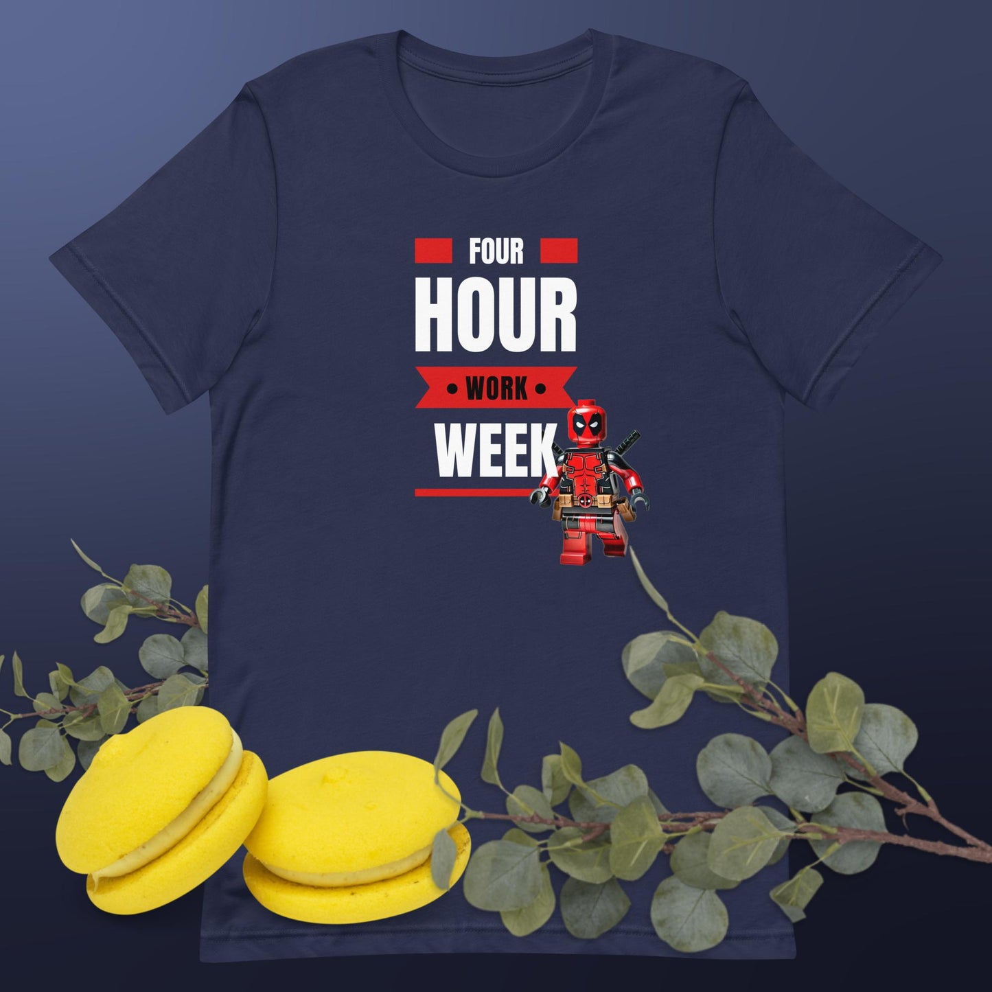 Deadpool "4 hr work week" Unisex t-shirt