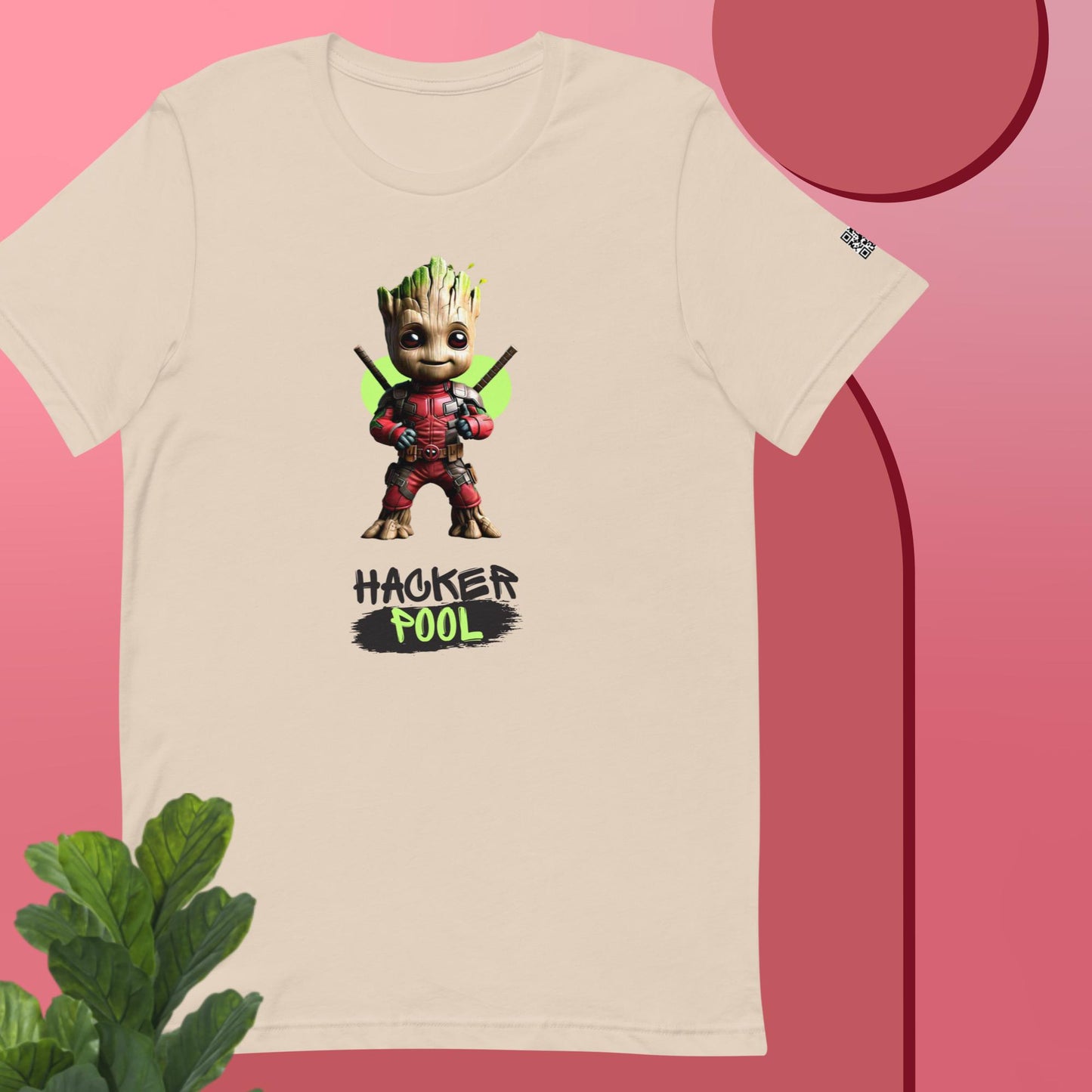 Groot wearing Deadpool "Hacker Pool" Unisex t-shirt
